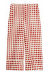 Iblues Pantaloni Donna in misto lino con stampa / Rosso