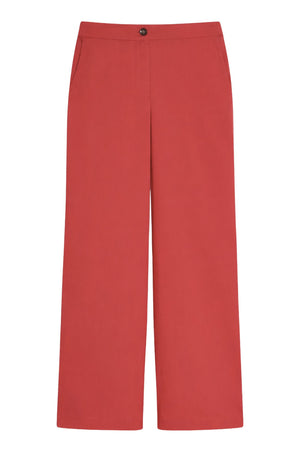Pantaloni donna iblues wide leg color fragola