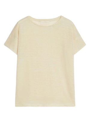 Iblues T-shirt Donna in lino spalla scesa