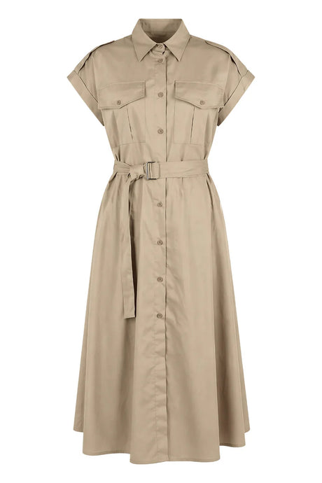 Icona Abito donna chemisier in cotone con  cintura coordinata