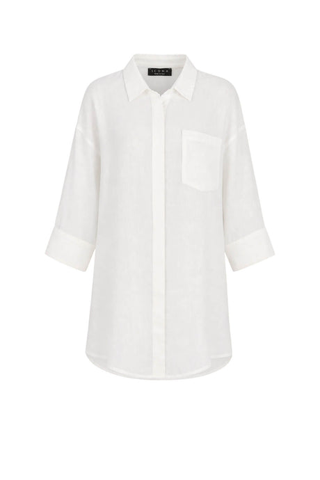 Icona Camicia Donna Lunga in Lino