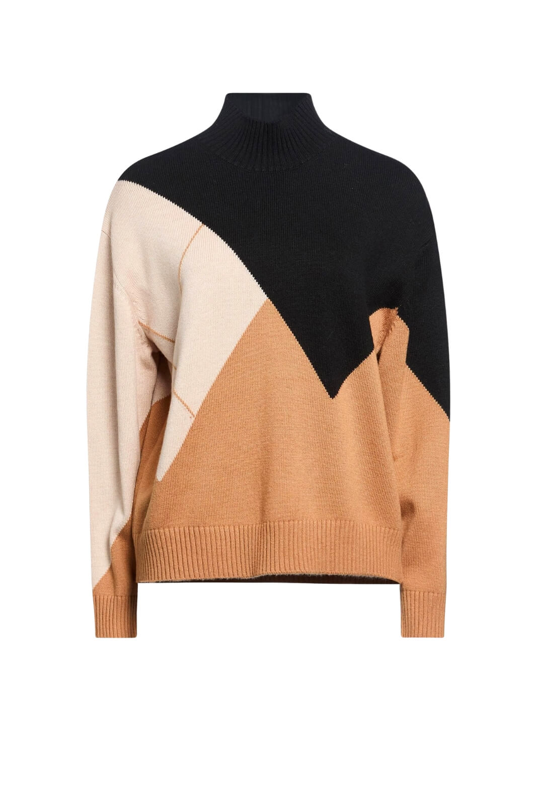 Icona Maglia Donna Multicolore Collo Lupetto