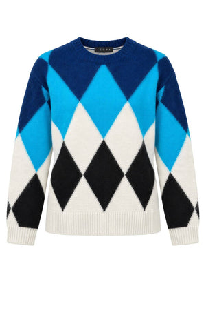 Icona Maglia Donna con Rombi Multicolore