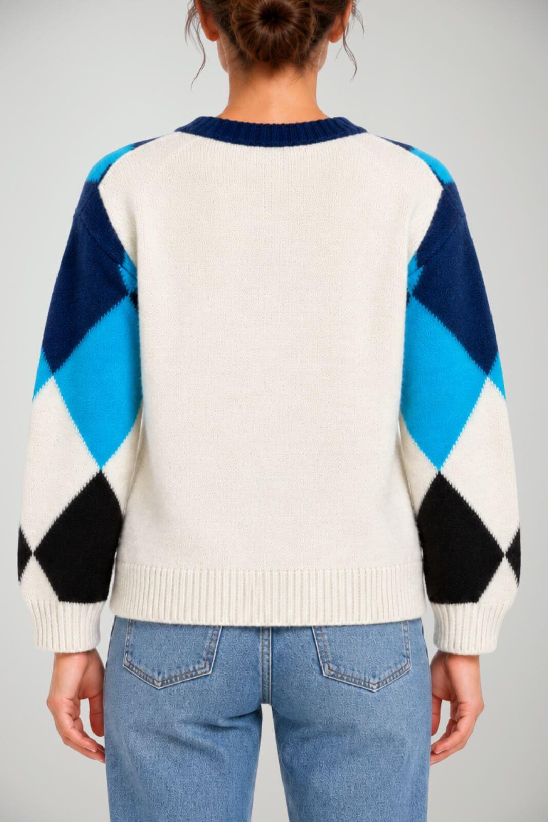 Icona Maglia Donna con Rombi Multicolore