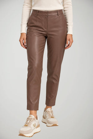 Icona Pantaloni Donna Vita Alta in Ecopelle