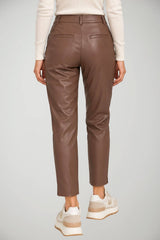 Icona Pantaloni Donna Vita Alta in Ecopelle