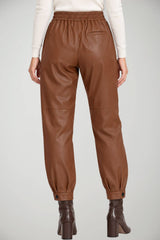 Icona Pantaloni Donna Slip On in Ecopelle