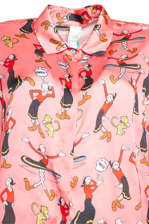 Camicia donna olivia popeye dettaglio