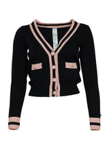 Cardigan da donna Il The delle 5 in maglia con bottoni fronte