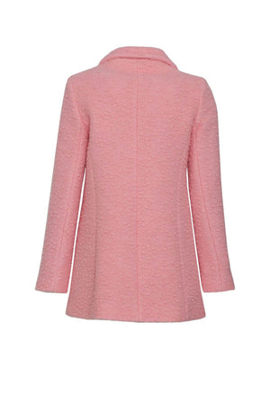 Cappotto doppiopetto in bouclè da donna retro