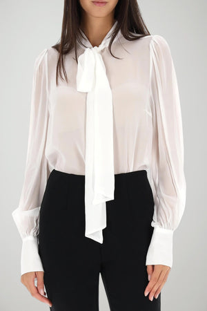 Imperial Camicia Donna in viscosa con fiocco