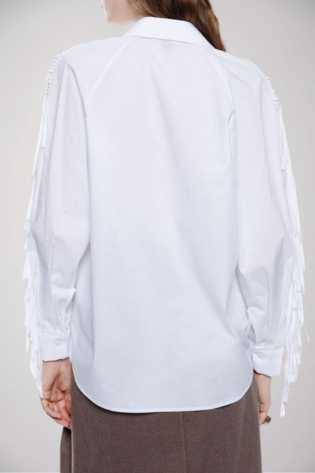 Imperial Camicia Donna oversize con frange