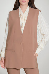 Imperial Gilet Donna lungo monopetto