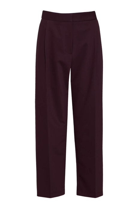 Imperial pantaloni donna cropped prugna