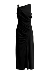 Abito da donna Imperial smanicato con drappeggi sul fianco