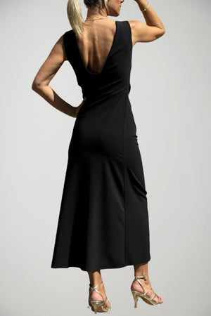 Abito da donna Imperial smanicato con drappeggi sul fianco