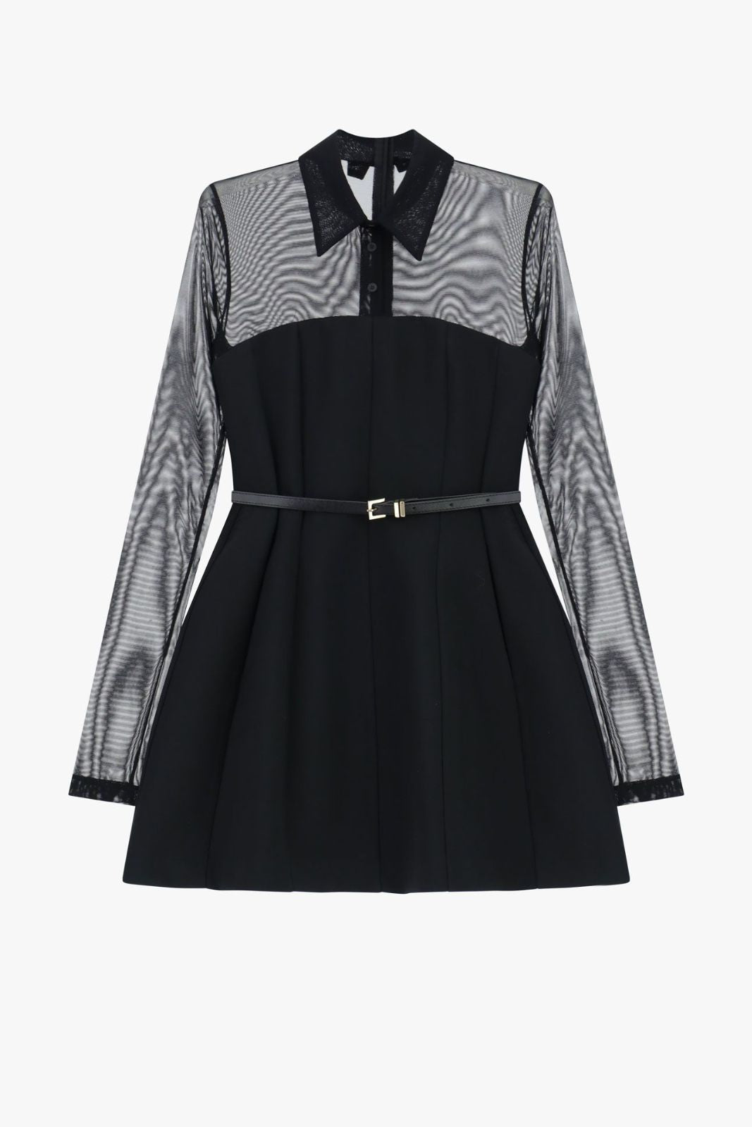 Imperial Abito Donna con maniche trasparenti e cintura