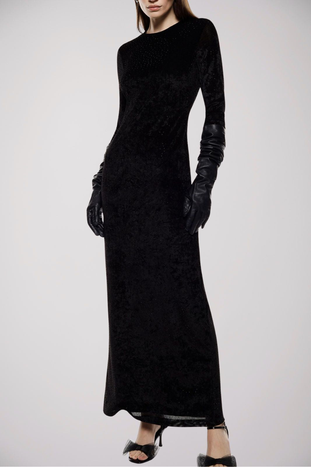 Imperial Abito Donna con micro borchie e schiena scoperta