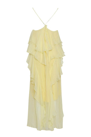 Imperial women's dress with ruffles