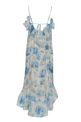 Vestido imperial de mujer con volantes