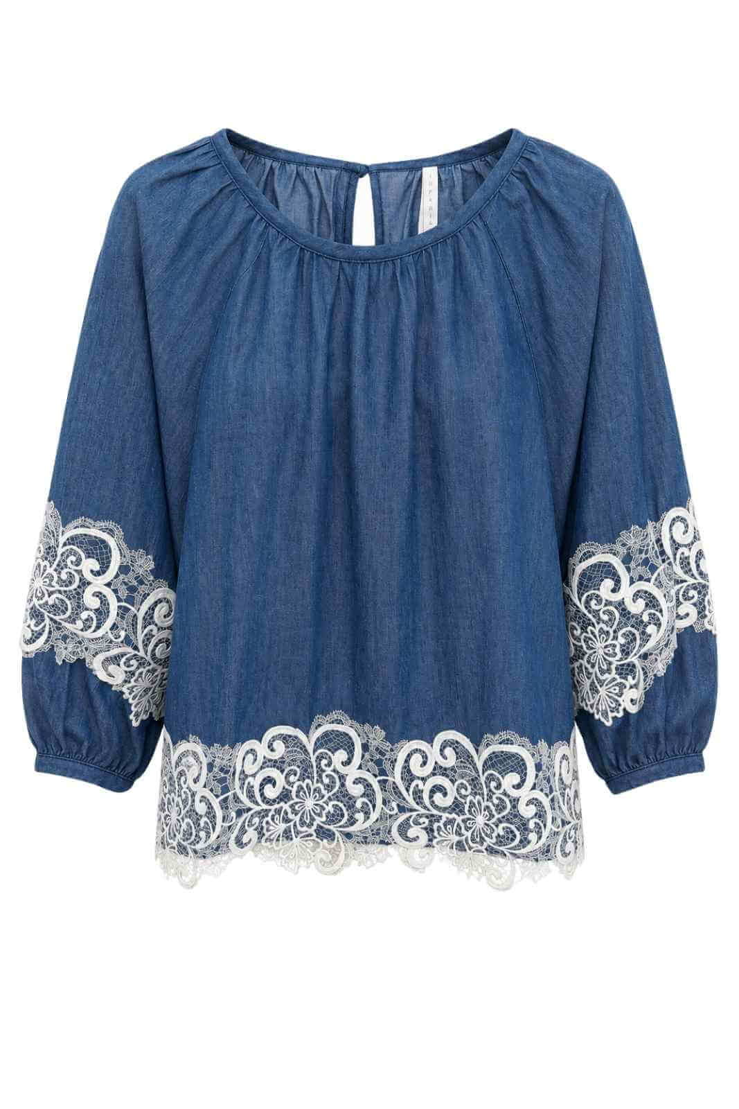 Imperial Blusa Donna con dettagli in pizzo