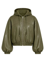Imperial Bomber Donna in Ecopelle
