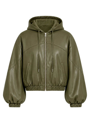 Imperial Bomber Donna in Ecopelle