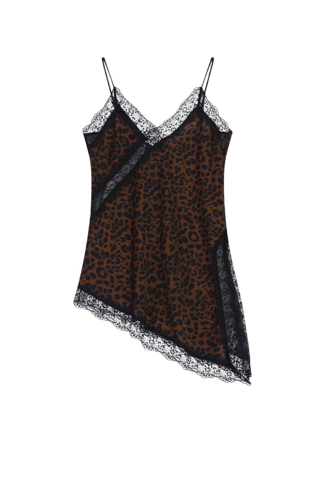 Canotta da donna Imperial in fantasia maculata con pizzo