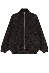 Felpa da donna Imperial full zip in fantasia maculata