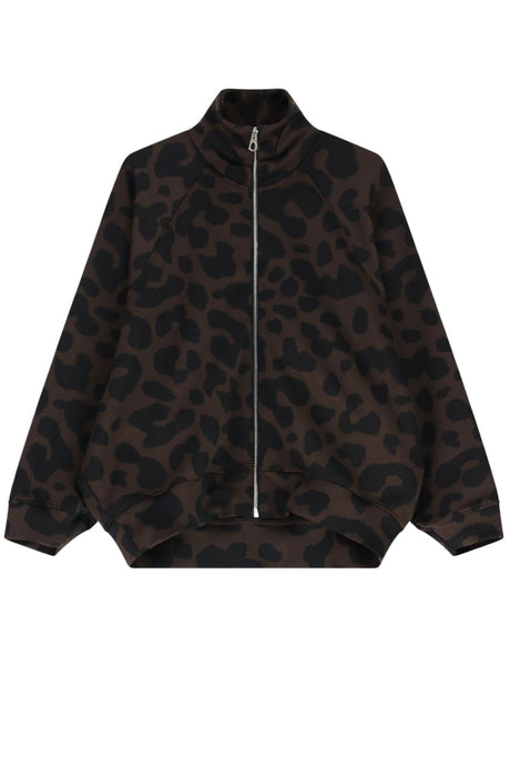 Felpa da donna Imperial full zip in fantasia maculata