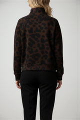 Felpa da donna Imperial full zip in fantasia maculata