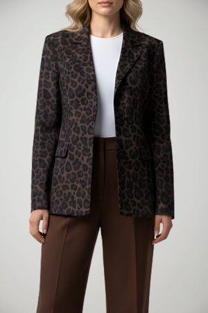 Giacca da donna Imperial monopetto in fantasia animalier