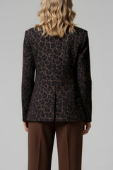 Giacca da donna Imperial monopetto in fantasia animalier