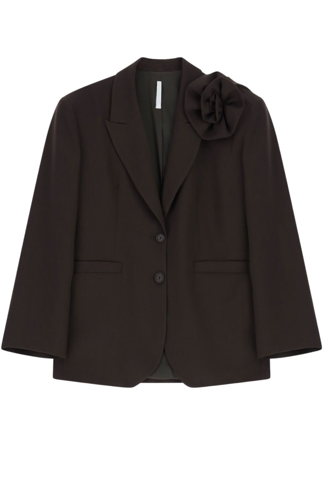 Giacca da donna monopetto Imperial con collo rever e fiore alla spalla