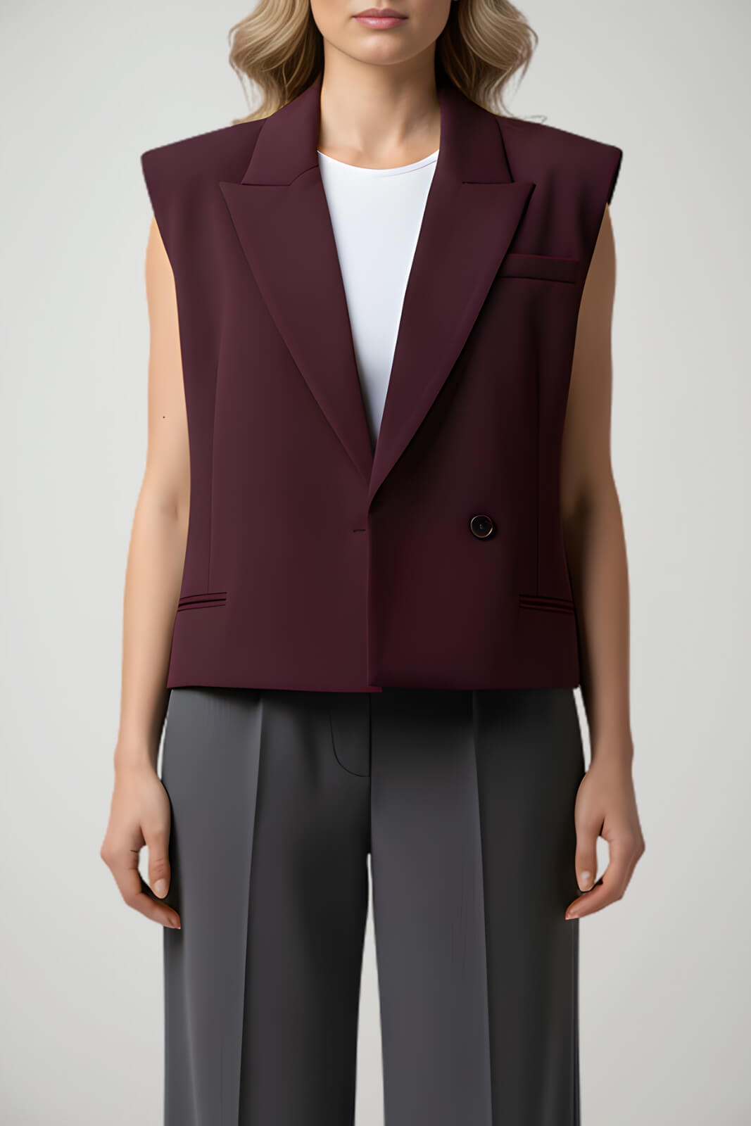 Gilet da donna Imperial smanicato con collo rever
