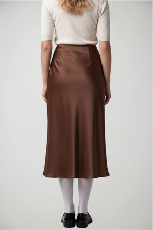 Gonna longuette Imperial in raso e vita elastica