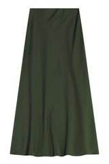 Gonna longuette Imperial in raso e vita elastica