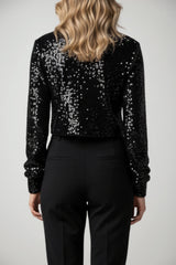 Maglia da donna Imperial crop con paillettes 