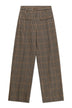 Imperial Pantaloni Donna check a vita alta