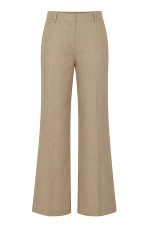 Pantalón imperial de lino para mujer.
