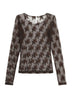 T-shirt da donna Imperial a maniche lunghe in pizzo