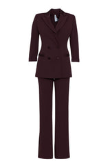 Tailleur da donna Imperial doppiopetto con dettagli in raso