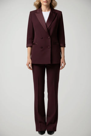 Tailleur da donna Imperial doppiopetto con dettagli in raso