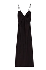 Imperial Abito Donna Lungo Bretelle Nero Fronte