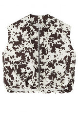 Imperial Gilet Donna Zip Animalier Fronte