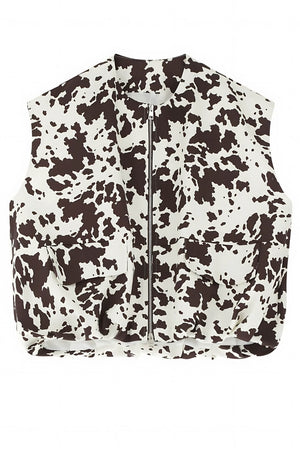 Imperial Gilet Donna Zip Animalier Fronte