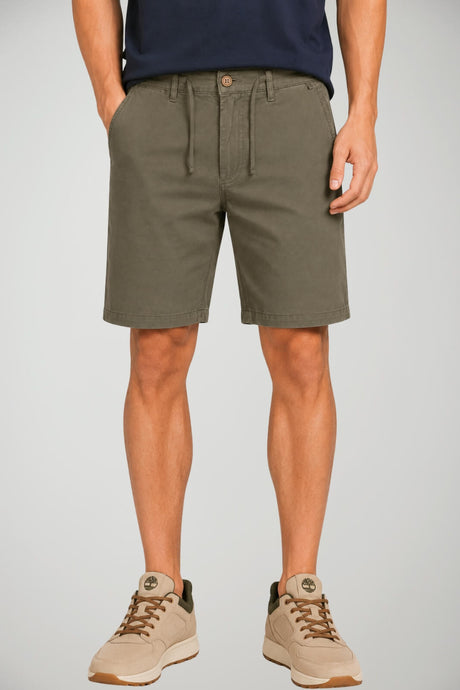 Impure Bermuda uomo Chino con Coulisse in Misto Lino