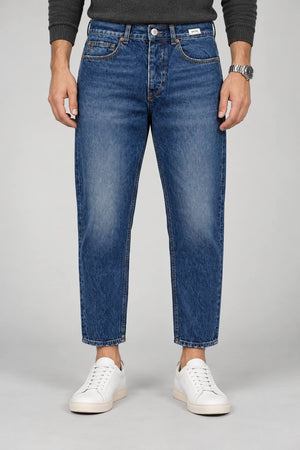 Impure Jeans Uomo Japan Cropped Fit in Cotone