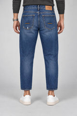 Impure Jeans Uomo Japan Cropped Fit in Cotone