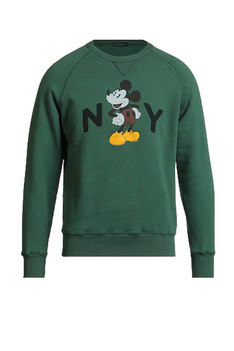 Felpa da uomo In the box a girocollo con stampa Mickey Mouse fronte